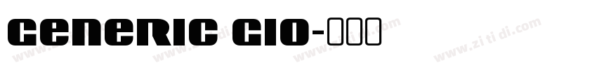 Generic G10字体转换